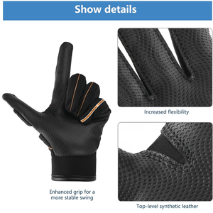 Professional Grade Baseball Batting Gloves Premium Athletic Gloves for Baseball Softball Training Practice <b>Games</b> - Product Image 4