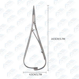 คีมหนีบคีมห้ามเลือดเครื่องมือทันตกรรมทางการแพทย์เครื่องมือทำฟันที่ยึดเข็มเหล็ก - Product Image 4