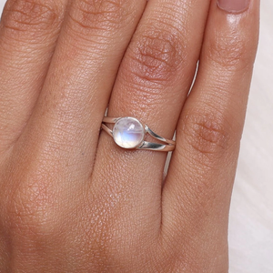 Natural Moonstone <b>Ring</b> Handmade Gemstone Jewelry Dainty <b>Boho</b> <b>Ring</b> Unique Gift for Girls & women's - Product Image 1