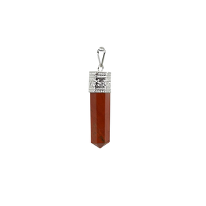 Pendentif crayon en Lépidolite, forme hexagonale, style religieux, hindouisme, anniversaire - Product Image 1