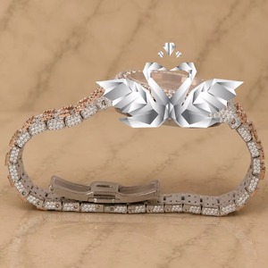 Eco Friendly Moissanite Diamond Watch for Men Premium Fashion Jewelry Stainless Steel Watch Available At Reasonable Price - Product Image 5