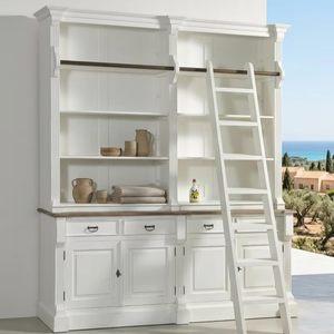 Gabinete de Almacenamiento Calbi de Madera de Teca Sólida, Ecológico, Duradero, Diseño Minimalista de Líneas Limpias, Acabado Natural, para Espacios Modernos - Product Image 1