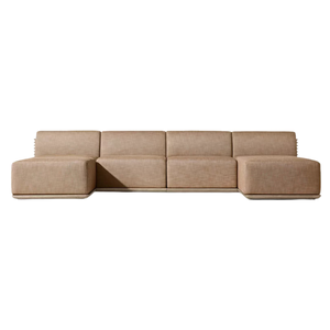 hot sale Hotel Emma Luxury Modular teak Outdoor Sectional <b>Sofa</b> Contemporary L Shape Patio Resort Villa Furniture Indonesia - Product Image 6