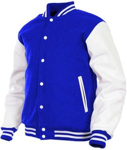 New Fashion Wear Men's Varsity men's <b>Jacket</b> Genuine <b>Leather</b> Sleeve and Wool Blend Letterman Boys College Varsity <b>Jackets</b> - Product Image 6
