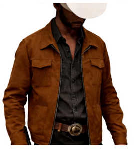 Veste en daim premium, Veste en cuir en gros, Vêtement d'extérieur pour homme, Manteau en daim doux, Veste chemise en daim pour homme, Couleur unie, Col rabattu - Product Image 1