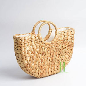 Handmade Wholesome Wicker Eco-Friendly Basket Woven Seagrass Storage HandBag Shopping Picnic Christmas Decorations Wholesale - Product Image 4