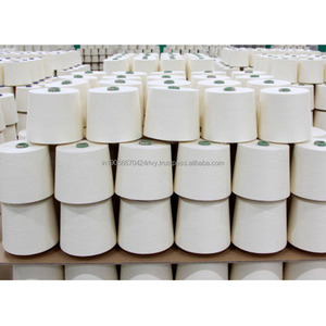 Composition de fil à bout ouvert en coton recyclé à tricoter en polyester recyclé - Product Image 2