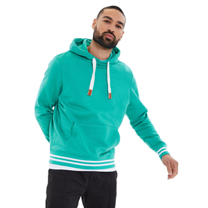 Sweat à capuche de luxe pour homme 100 % coton épais, uni, en molleton, brodé et sérigraphié, idéal pour l'hiver, le streetwear et respectueux de l'environnement - Product Image 2
