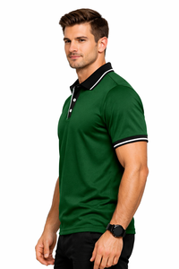 T-shirt de sport uni pour homme Primora Global avec impression par transfert thermique sur le devant, 100 % micro-polyester, tissu performant 220 GSM, manches courtes - Product Image 3