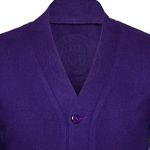 Fraternity Sorority Purple Men's women's Sweater <b>Acrylic</b> Knitted Cardigan Yellow Stripes Embroidery Greek <b>letter</b> All Season Wear - Product Image 6