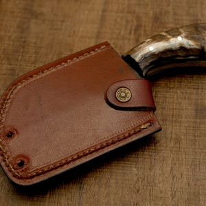 Cuchillo de Cocina con Hoja Ancha de Acero con Patrón Damasco y Mango Decorativo de Madera Natural, Herramienta de Corte, Pieza Decorativa - Product Image 6