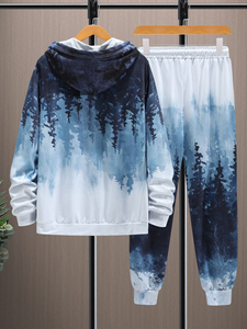 Ensemble de survêtement unisexe d'hiver en polyester 100 % léger, personnalisable, respirant et écologique, avec sublimation intégrale - Product Image 2