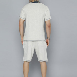 Service OEM : Ensemble T-shirt et short respirant pour homme, en coton, pour l'été, vente en gros - Product Image 3