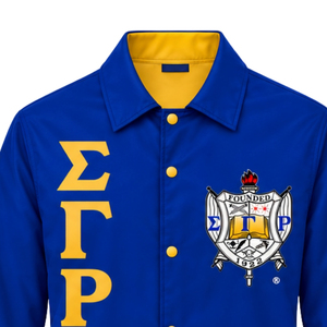 Chaqueta Ligera Cortavientos Personalizada Sigma Gamma Rho para Mujer, Ropa Deportiva Casual, Venta al Por Mayor OEM ODM - Product Image 3