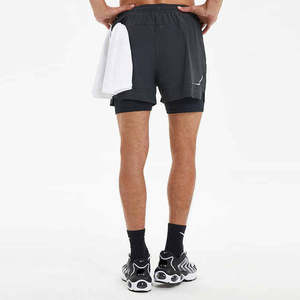 Men's Double <b>Layer</b> Fitness Shorts Men Fitness Gym Training 2 in 1 Sports Shorts Quick Dry Workout Jogging Double Deck Summer - Product Image 3