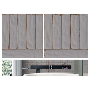 Carrelage mural en porcelaine sculptée haute densité 300x300, finition émaillée de luxe, carreaux en céramique pour la conception d'intérieurs professionnels et commerciaux - Product Image 2