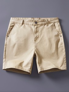 Shorts en jean pour homme, été, extensibles, respirants, longueur genou, couleur unie, tendance, polyvalents, petite taille, du Bangladesh. - Product Image 2