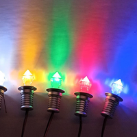 Plafonnier en cristal à effet ciel étoilé, mini projecteur LED RGB intégré 13 mm 12 V