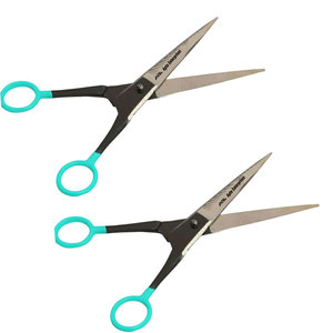 Ensemble de ciseaux à cheveux de 7 pouces avec peigne, ciseaux de coiffure en acier inoxydable pour hommes et femmes, lot de 3 noirs - Product Image 3