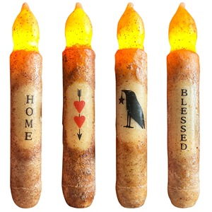 TOOWIN New Led Electronic Candle With Wax <b>Decals</b> For Weddings, Churches, And Parties; Simulated Candle Rod - Product Image 4