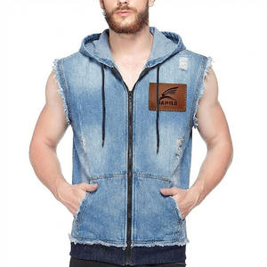 Camiseta sin mangas 100% algodón, estilo musculoso, para gimnasio, deporte, chaleco ajustado, culturismo, con capucha, básicos de algodón mezclado para invierno - Product Image 1