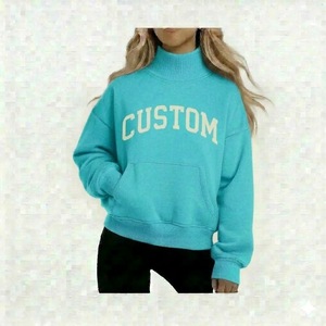 Sudadera Personalizada con Bordado Frontal, Antiarrugas, Transpirable, Cuello Alto, Estilo Urbano, Ecológica, de Poliéster/Algodón - Product Image 6