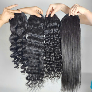 ผมต่อแบบหางม้า Ve Sunny Vietnamese Hair Extensions แบบหนีบตรง ทำจากผมแท้ ไม่ใช่ผม Remy  แบบ Double Drawn Ends All - Product Image 2