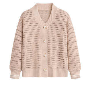 เสื้อคลุมคาร์ดิแกนผู้หญิง ผ้าเนื้อนุ่ม แขนยาว น้ำหนักเบา มีสไตล์ ใส่สบาย เข้ารูปพอดีตัว - Product Image 1