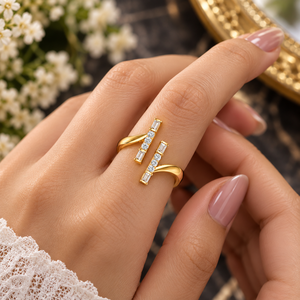 14k Rose Gold Diamond <b>Ring</b> With <b>Emerald</b> Cut And Round Diamonds Classic Engagement <b>Band</b> For Women - Product Image 3