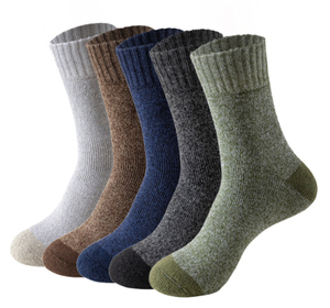Hot Sale Wool <b>Socks</b> <b>Winter</b> Thermal National Style Pattern Warm <b>Thick</b> Knit Wool Soft Vintage Casual Crew <b>Socks</b> - Product Image 1