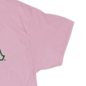 AKA Ivy Tee เสื้อยืดคอกลมสีชมพูพร้อมกราฟิกใบไอวี่สีเขียว เสื้อผ้าลำลองสำหรับผู้หญิง แฟชั่นประจำวัน - Product Image 3