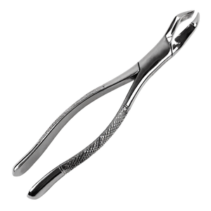 BK Industries Pince d'extraction dentaire universelle pour molaires supérieures, en acier inoxydable, avec poignée moletée manuelle, instrument chirurgical - Product Image 1