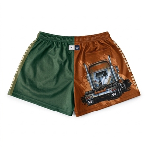 Pantalones Cortos Deportivos de Lona Ecológicos Personalizados, OEM/ODM, MOQ Bajo de 2 Piezas, Pedidos al por Mayor, Alta Calidad, Secado Rápido, Transpirables, para Hombre - Product Image 4
