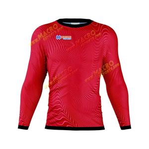 Compression Gym <b>Shirts</b> Surfing Long Sleeve Custom Logo UV <b>BJJ</b> Rashguard MMA Sublimated Mens Rash Guard DHL Sublimation FEDEX OEM - Product Image 4