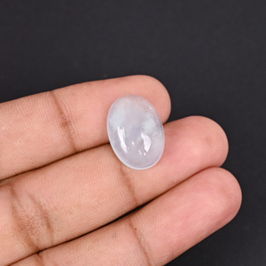 Aigue-marine naturelle 9,9 carats 17x12mm, forme cabochon ovale, pierre précieuse en vrac - Product Image 2