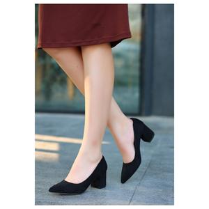 Scarpe con tacco in pelle scamosciata nera Zool - Product Image 4