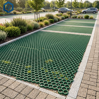 Pavés en plastique perméables en nid d'abeille pour la protection de l'environnement, utilisés pour les parkings et les jardins en Indonésie