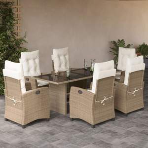 Conjunto de Comedor para Jardín en Color Beige - Product Image 1