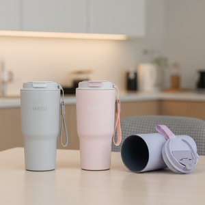 Gobelet isotherme léger en acier inoxydable Venti de 620 ml/20 oz, bouteille portable à double paroi avec revêtement en titane et céramique - Product Image 1