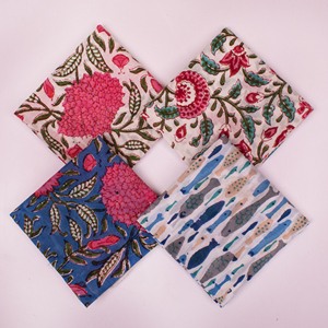 Artisan Handmade Fashion <b>Square</b> Cotton Block Print Bandana 21X21 Inches Custom Orders Accepted OEM ODM India - Product Image 5