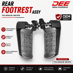 Conjunto de Reposapiés Trasero OEM para Motocicleta TVS Apache RTR 180, Soporte de Reposapiés de Alta Resistencia, Repuesto de DEE - Product Image 2