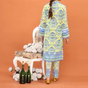 Ensemble 2 pièces imprimé Khaddar pour femme PW4174 - Product Image 1