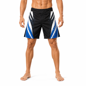 Pantalones Cortos de Boxeo y MMA Sublimados, Unisex, para Entrenamiento de BJJ y Grappling, de Secado Rápido, Ligeros, Transpirables y Elásticos, OEM - Product Image 1