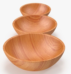<b>Mini</b> Wooden Serving Bowl Minimalist Design For Food Serving Gifting Uncoated Wood Handicraft Bowl Dining <b>Table</b> Salad Fruit Bowl - Product Image 2