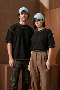 เสื้อยืดคอกลมแขนสั้นทรงหลวมโอเวอร์ไซส์ ผ้าฝ้ายเนื้อหนักสำหรับผู้ชาย รุ่นใหม่ประจำปี 2025 เสื้อยืดผู้ชายใส่สบายสำหรับฤดูร้อน - Product Image 3