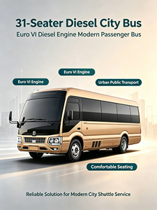 Nuevo Autobús Diésel de 16-30 Asientos, Transmisión Manual, Norma de Emisiones Euro 3, Minibús Color Dorado, Posicionamiento por Satélite, 100 Km/H - Product Image 1
