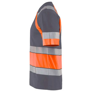 เสื้อยืดสะท้อนแสงสำหรับงานก่อสร้าง เสื้อผ้าเพื่อความปลอดภัยในโรงงาน เสื้อยืดทำงานแบบมองเห็นได้ชัดเจนสำหรับคนงาน - Product Image 6