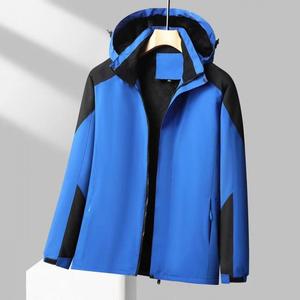 Veste d'hiver décontractée coupe-vent grande taille pour homme, veste softshell coupe-vent personnalisée avec doublure en polaire et broderie - Product Image 5