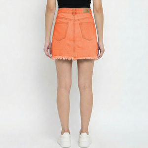 Jupes en jean modernes pour femmes : Collection de mode la plus vendue avec service de personnalisation de marque (OEM) et support fournisseur - Product Image 5