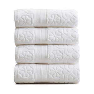 Serviettes de bain 100% coton, tapis de bain durables, motif uni, très absorbantes, écologiques, séchage rapide, douces - Product Image 4